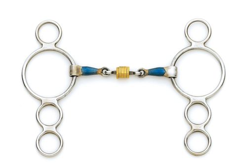 Centaur Double Jointed Disk 3-Ring Gag - Stainless Steel
