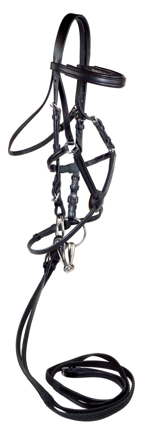 Nunn Finer Fairhill Figure 8 Event Bridle - Black/Zinc