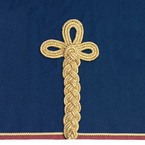 Centaur Wool Dress Cooler - Navy/Burgundy/Gold