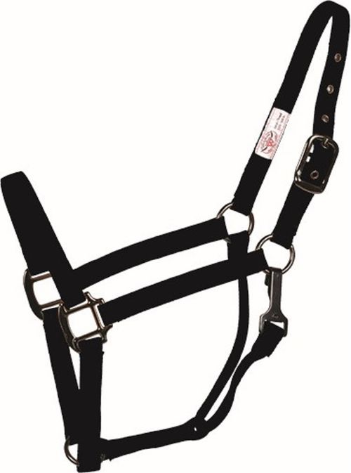 Western Rawhide Country Legend Nubuck Padded Halter - Black/Pink/Charcoal