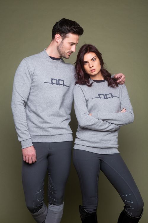 Alessandro Albanese Cotton Sweatshirt - Grey Melange