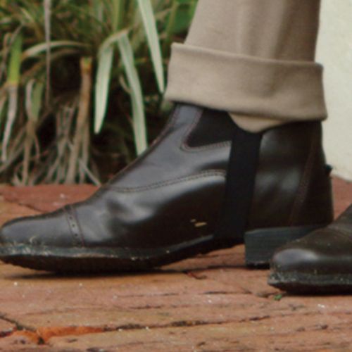 Ovation Kids' Elastic Leather Tab Jod Strap - Black