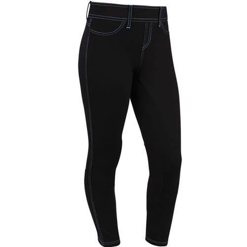 Irideon Kids' Cordova Knee Patch Tights - Black/Black