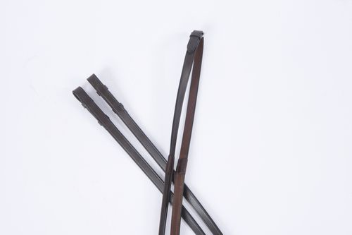 Collegiate One Sided Rubber Reins IV - Brown