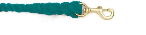 Equi-Essentials 3-Ply Cotton Lead w/Solid Brass Snap - Turquoise
