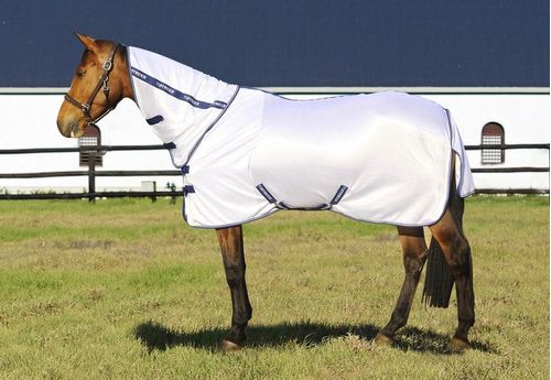 TuffRider Sport Mesh Combo Neck Fly Sheet - White