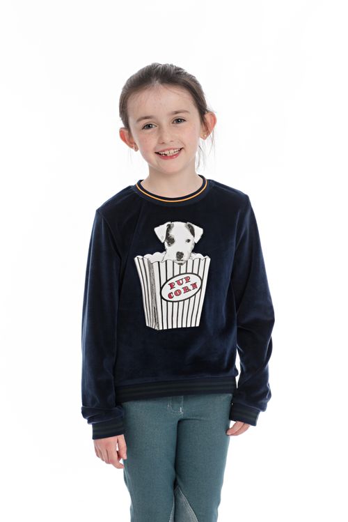 Horseware Kids' Velvet Touch Crewneck - Navy