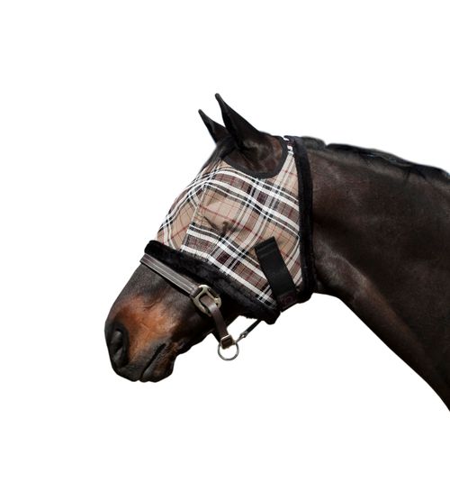 Kensington Fly Mask w/Plush Fleece Trim - Deluxe Black