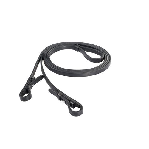 Horze Laelia Plain Leather Dressage Reins - Black