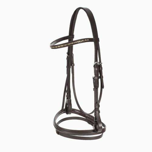 Horze Weston Flash Bridle w/Reins - Brown
