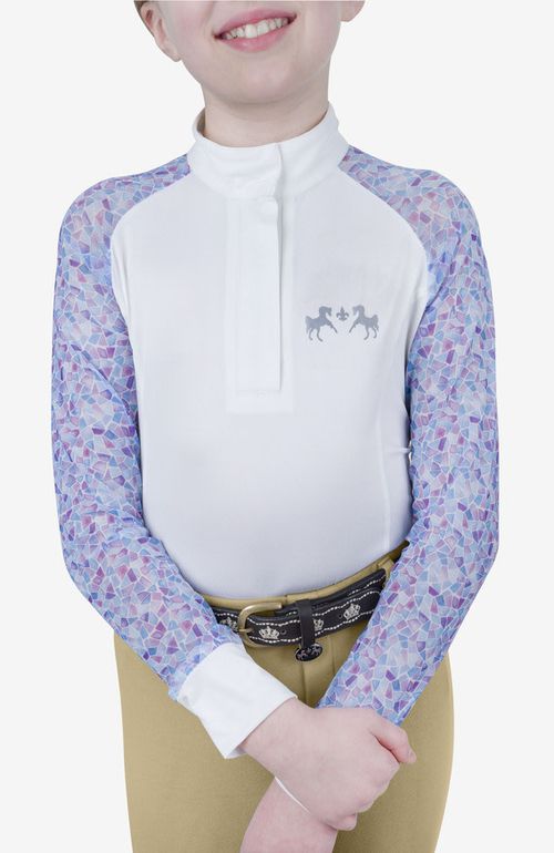 Equine Couture Kids' Smyrna Show Shirt - Mosaic