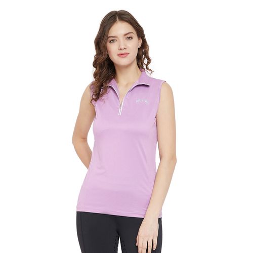 Equine Couture Women's Surya Equicool Sleeveless Sun Sport Shirt - Dusty Purple