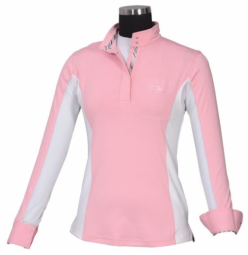 Equine Couture Women's Cara Long Sleeve Show Shirt - Pink