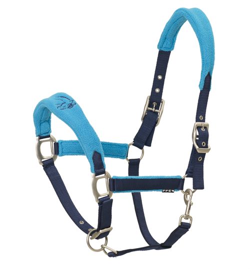 Centaur Fleece Cushion Breakaway Halter - Navy/Turquoise