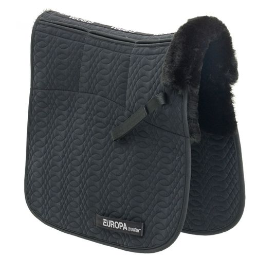 Ovation Europa Oversize Six Shim Dressage Pad - Black/Black
