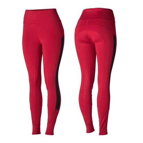 Horze Women's Betty Full Seat Tights - Red