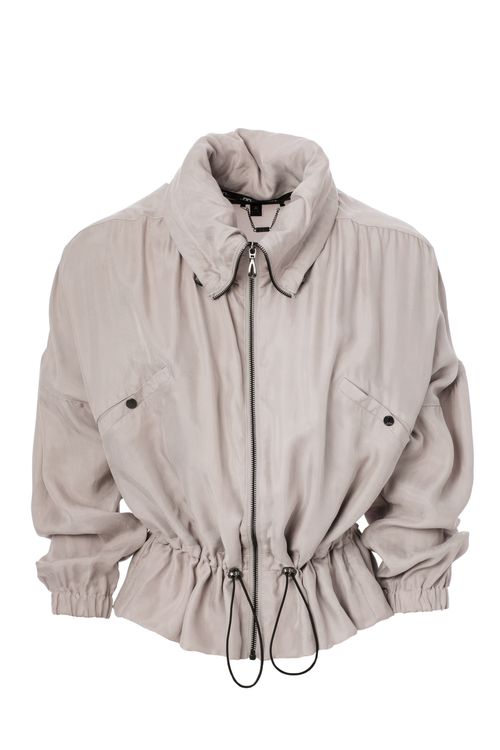 Alessandro Albanese Women's Volare Cupro Jacket - Pearl Grey