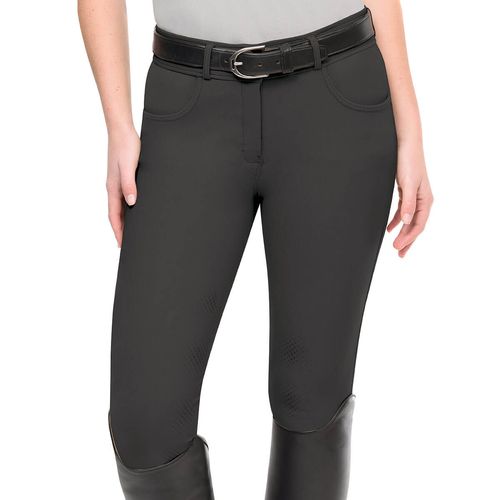 Ovation Women's Signature Bellissima II GripTec Knee Patch Breeches - Dark Grey