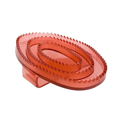 Horze Large Flexible Rubber Curry Comb - Red