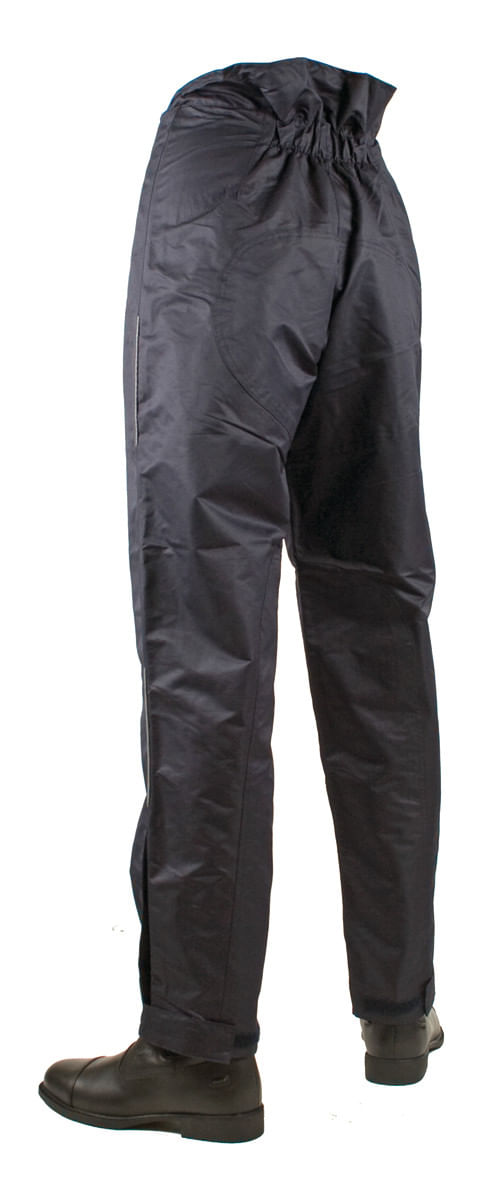 Harry Hall All-Weather Horse Riding Waterproof Trousers Equestrian Pants |  Breathable Fabric Reflective Details Elastic Waistband | Dark Navy, Size: S  : Amazon.co.uk: Fashion