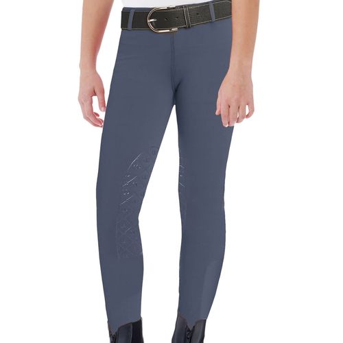 Ovation Kids' Aerowick GripTec Knee Patch Tight - Vintage Indigo