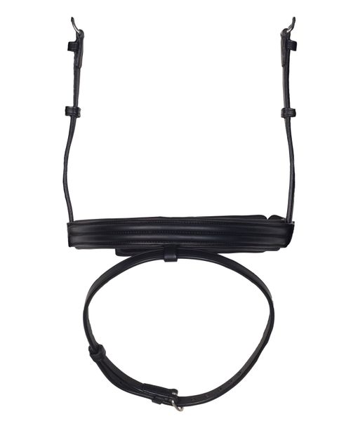 Aramas Double Raised 1in Crank/Flash Noseband - Black/Black
