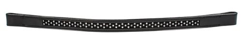 Harmohn Kraft Domino Crystal Browband 3/4in - Black