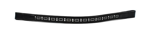 Harmohn Kraft Mini Square Crystal Browband 3/4in - Black