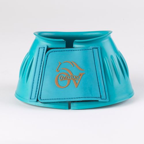 Ovation Professional Ribbed Hook and Loop Bell Boot - Teal
