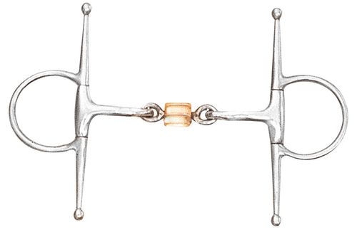 Centaur Double Jointed Copper Roller Eggbutt Full Cheek