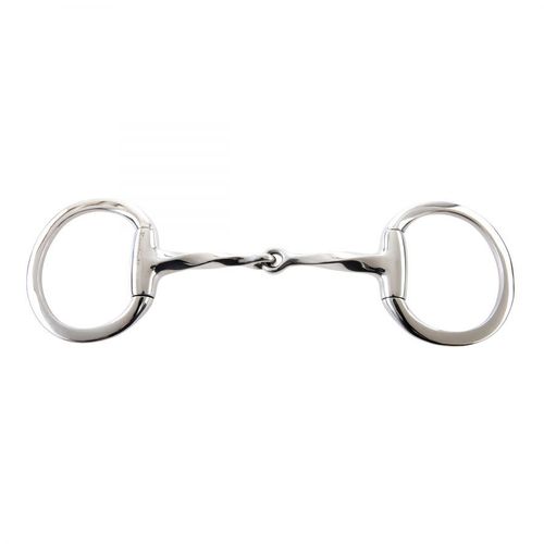 Korsteel Stainless Steel Slow Twist Eggbutt Snaffle Bit