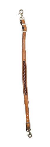 Western Rawhide Red Beads Wither Strap - Golden