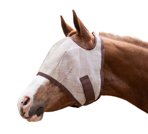 Kensington Signature Fly Mask w/Web Trim - Desert Sand