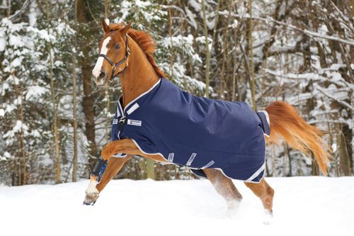 Rambo Original Turnout w/Leg Arches 200g - Navy/Silver