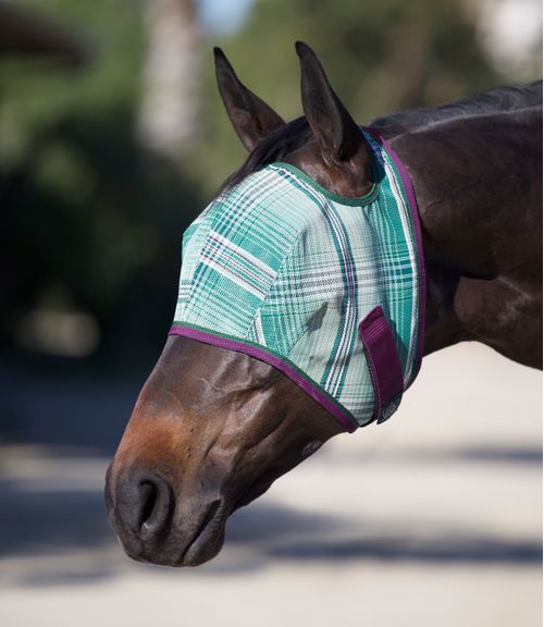 Kensington Signature Fly Mask w/Web Trim - Imperial Jade