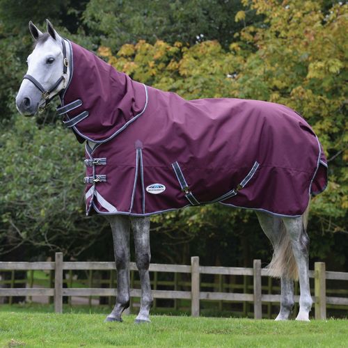 Weatherbeeta Comfitec Plus Dynamic II Detach-A-Neck Lite - Maroon/Grey/White