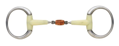 Happy Mouth Bits Contour Double Jointed Copper Roller Round Eggbutt