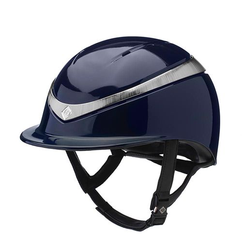 Charles Owen Halo Helmet - Navy/Platinum Gloss