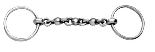 Korsteel Stainless Steel Waterford 2.5" Loose Ring Snaffle Bit