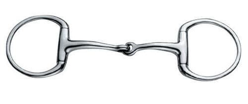 JP Korsteel Stainless Steel Jointed Eggbutt Snaffle Bit
