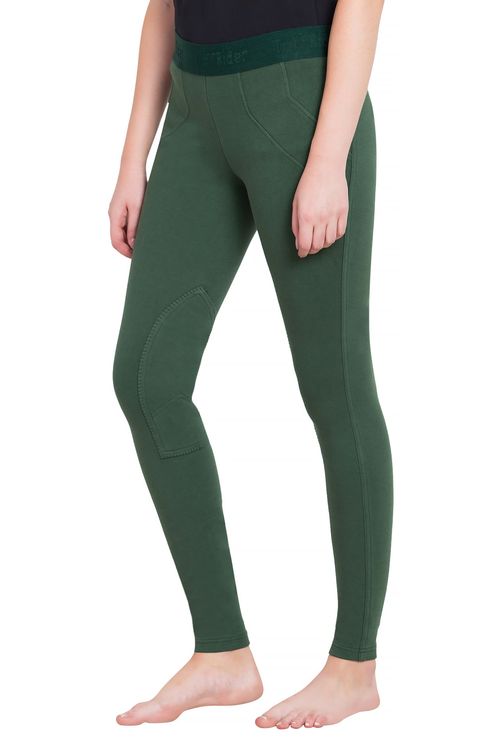 TuffRider Women's Cotton Schoolers Riding Tights - Hunter