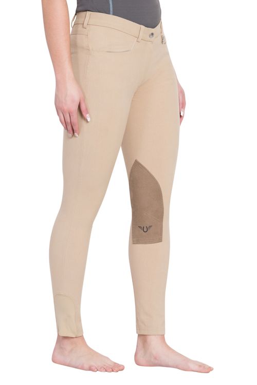 TuffRider Women's Perfect Knee Patch Breeches - Safari