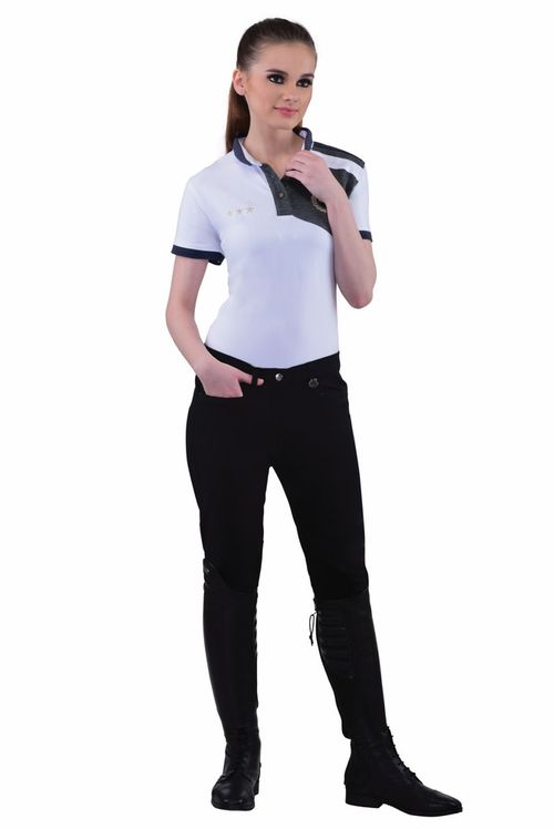 TuffRider Women's Perfect Knee Patch Breeches - Black