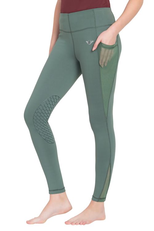 TuffRider Women's Minerva EquiCool Tights - Duck Green