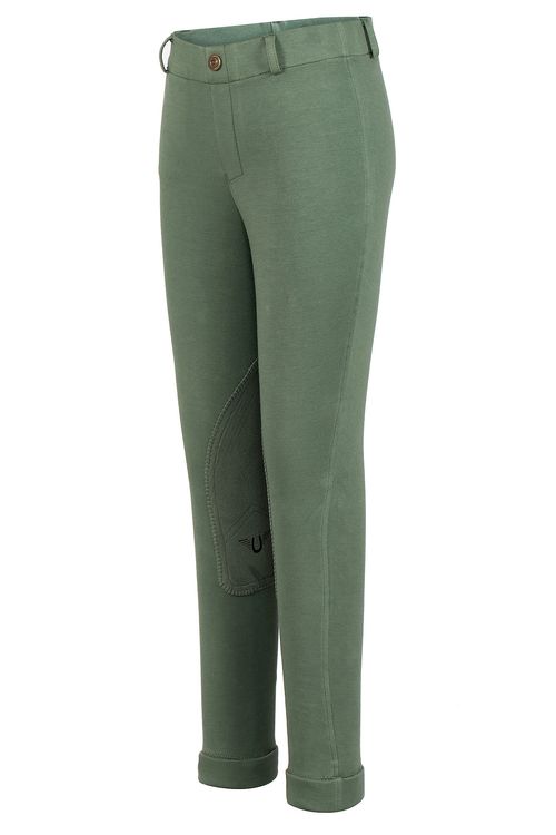 TuffRider Kids' Starter Lowrise Pull-On Jods - Duck Green