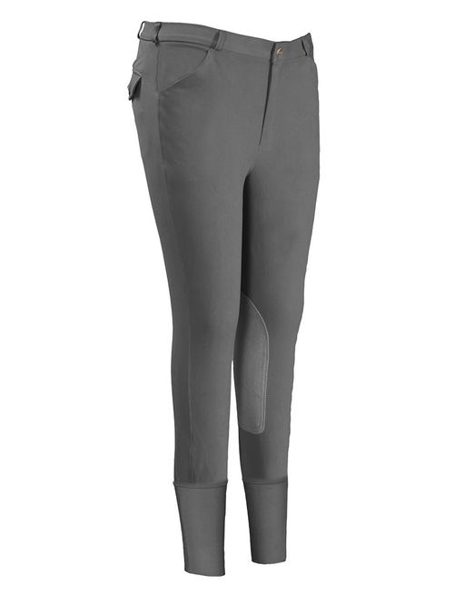 TuffRider Men's Patrol Knee Patch Breeches - Charcoal