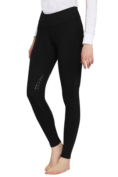TuffRider Women's Bootie Tights w/Pocket - Black