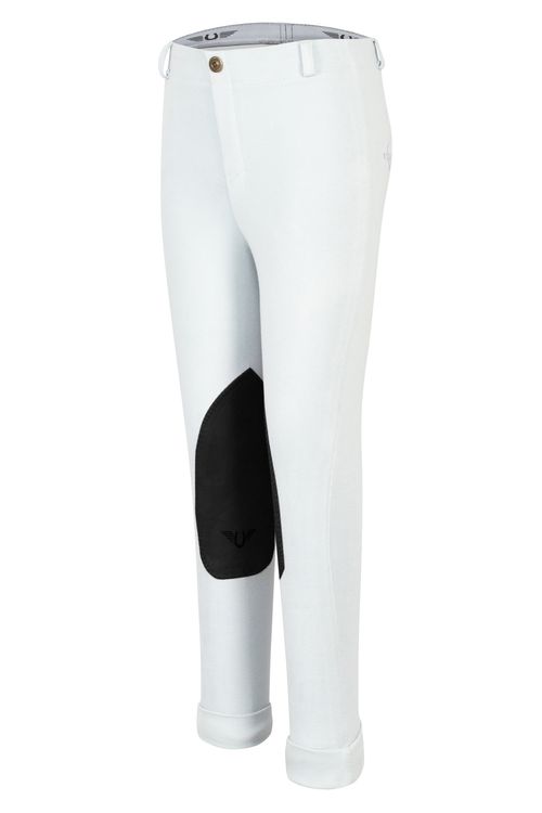 TuffRider Kids' Cotton Embroidered Pull-On Jodhpurs - Cashmere Blue