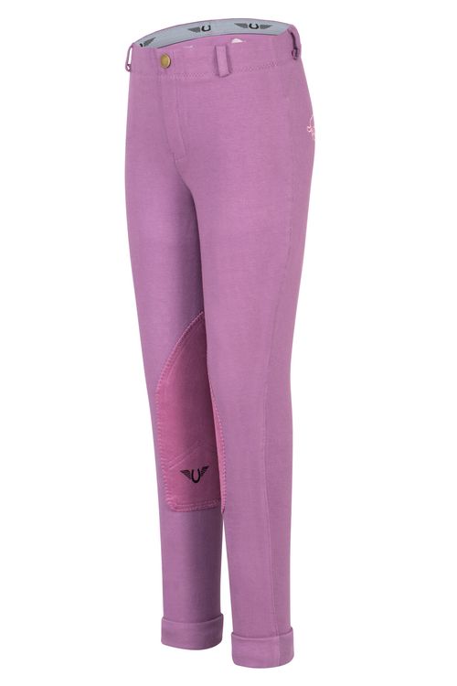 TuffRider Kids' Cotton Embroidered Pull-On Jodhpurs - Purple