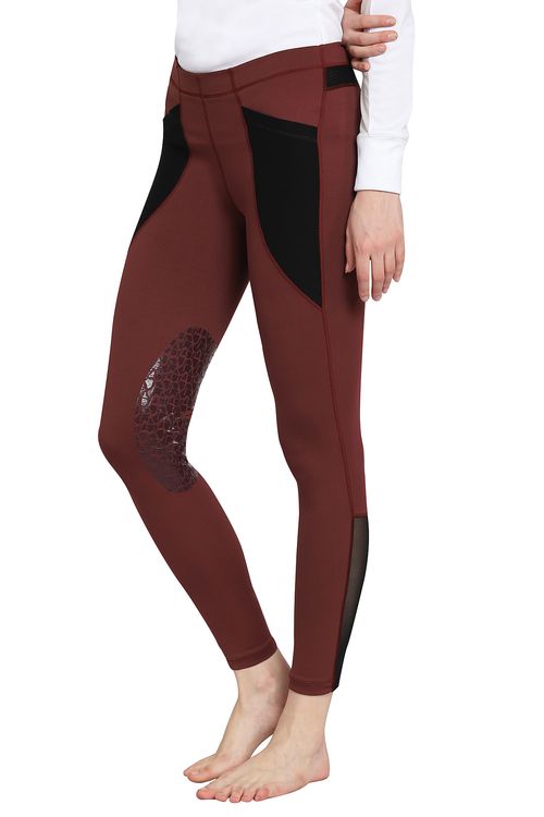 TuffRider Women's Tatum Tights - Wine/Black